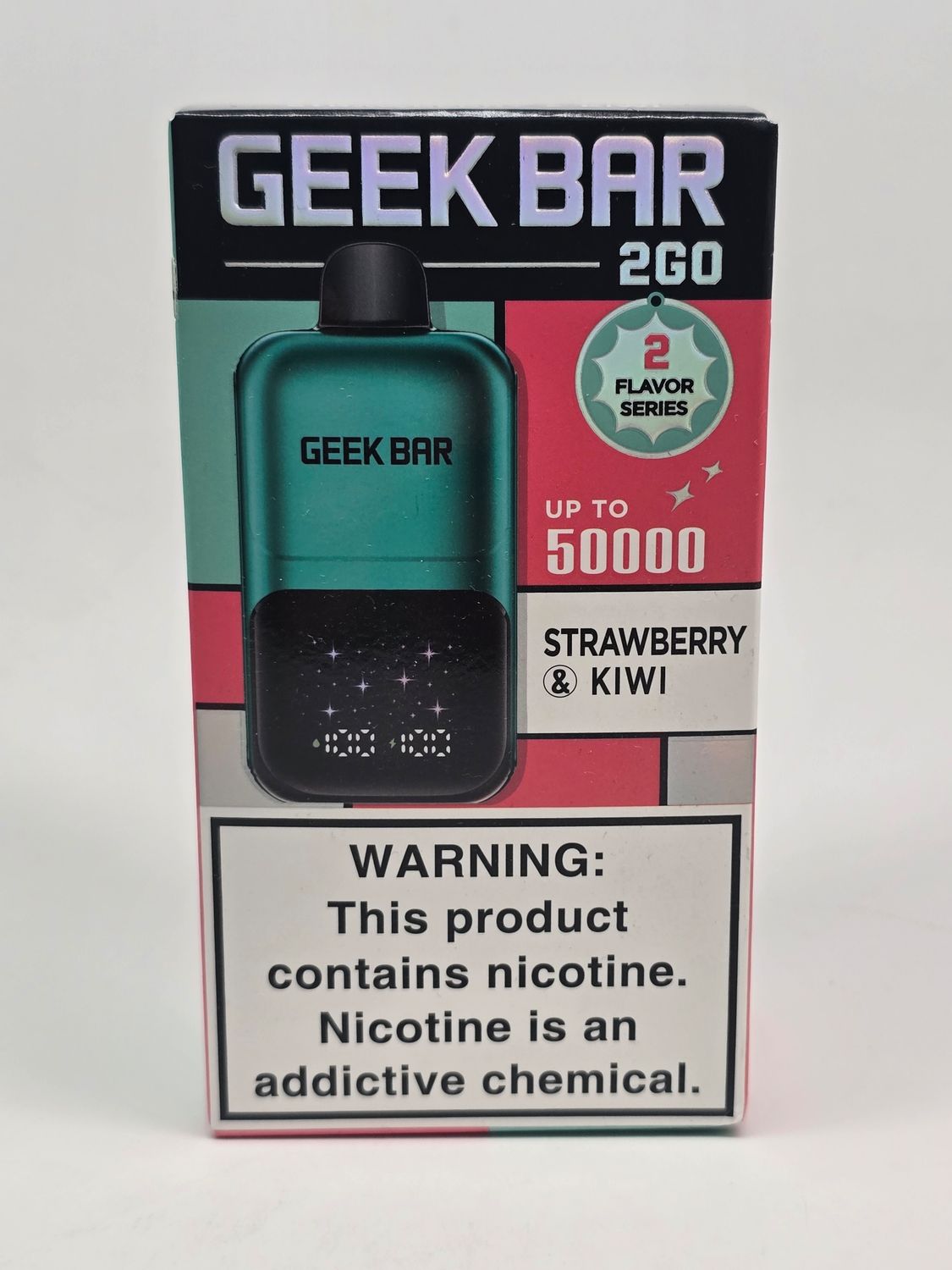 Geek Bar 2GO Disposable 50k Strawberry & Kiwi Geek Bar 2GO Disposable 50k Strawberry & Kiwi