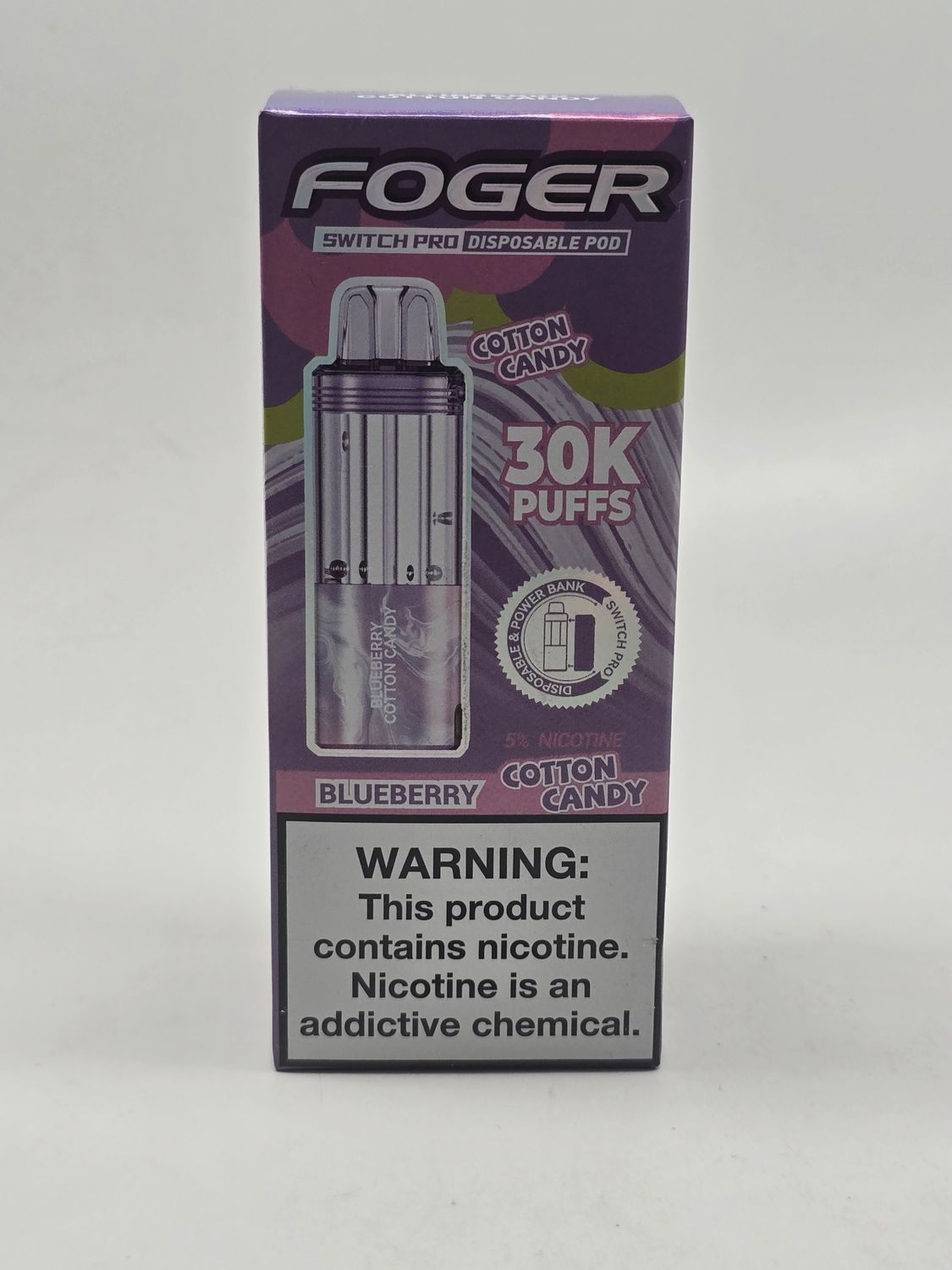 Foger Switch Pro Disposable (POD ONLY) Blueberry Cotton Candy