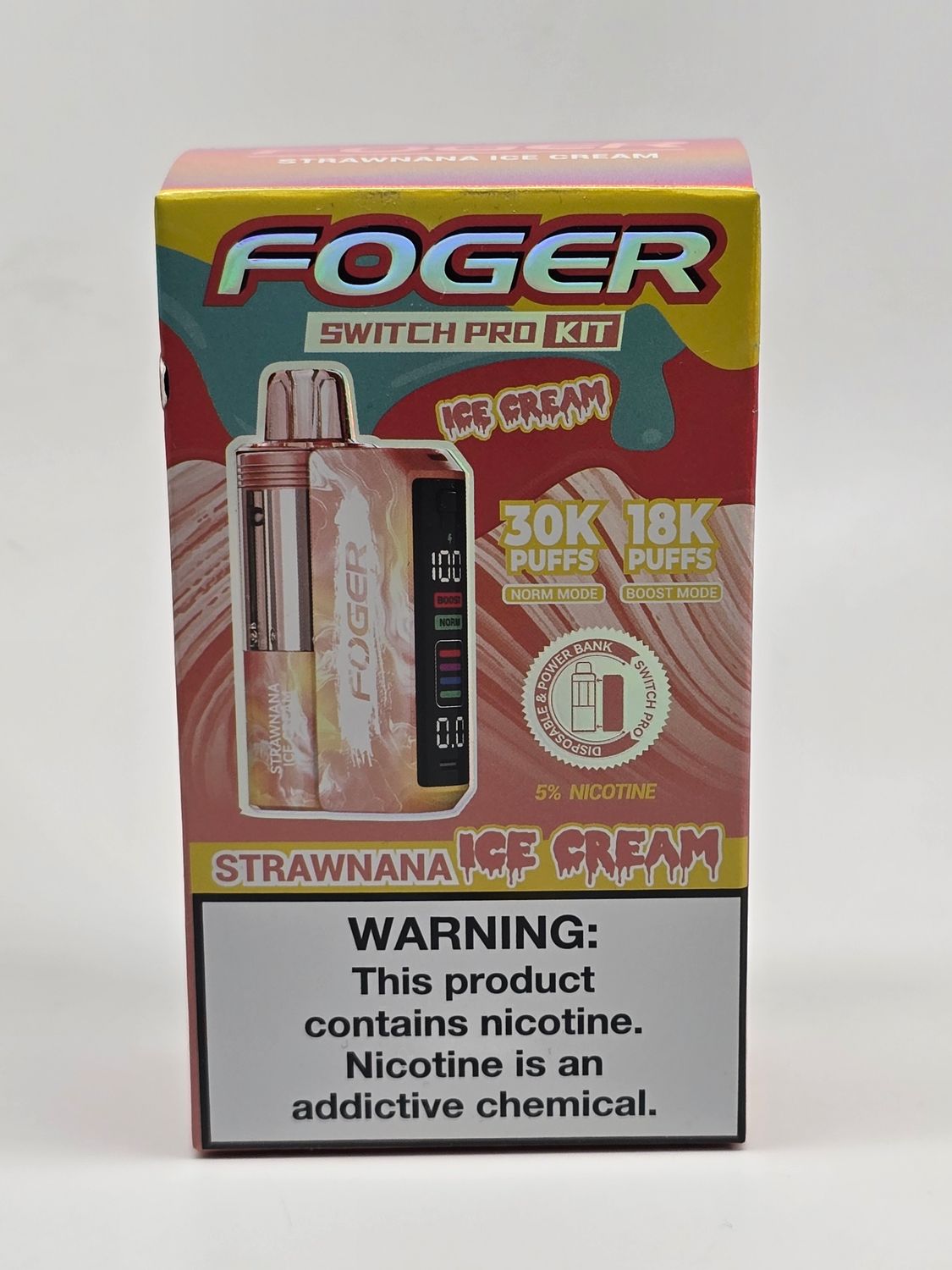 Foger Switch Pro Disposable Strawnana Ice Cream Foger Switch Pro Disposable Strawnana Ice Cream