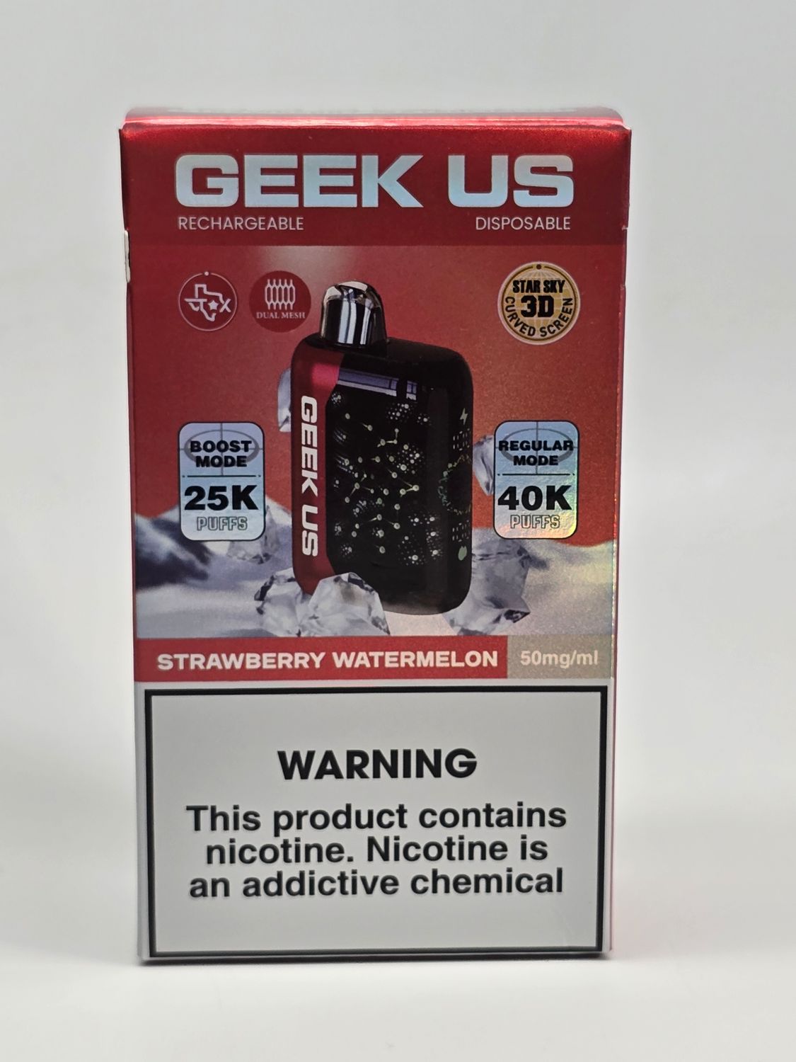 Geek US Turbo X 40K Strawberry Watermelon Geek US Turbo X 40K Strawberry Watermelon