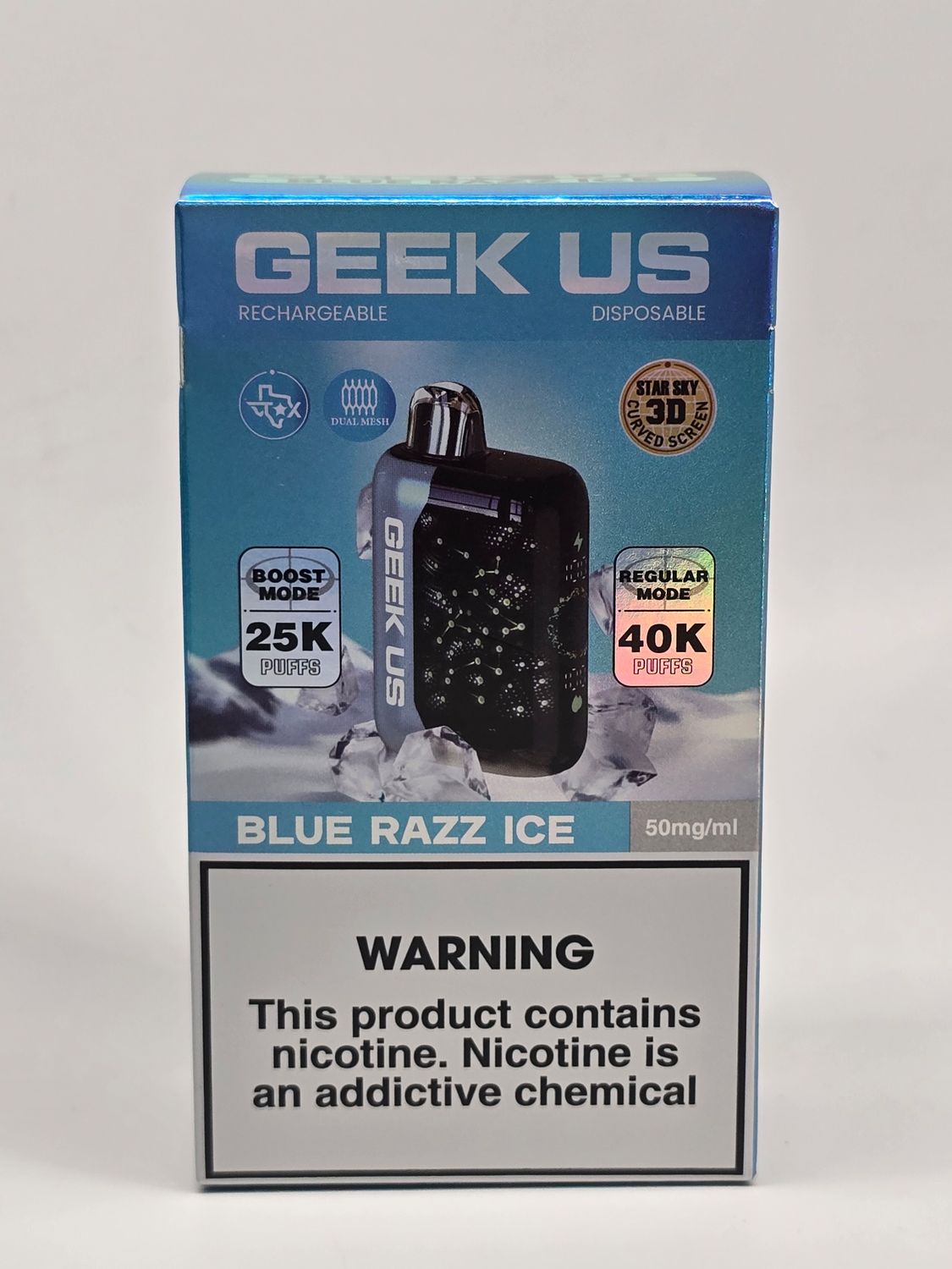 Geek US Turbo X 40K Blue Razz Ice Geek US Turbo X 40K Blue Razz Ice