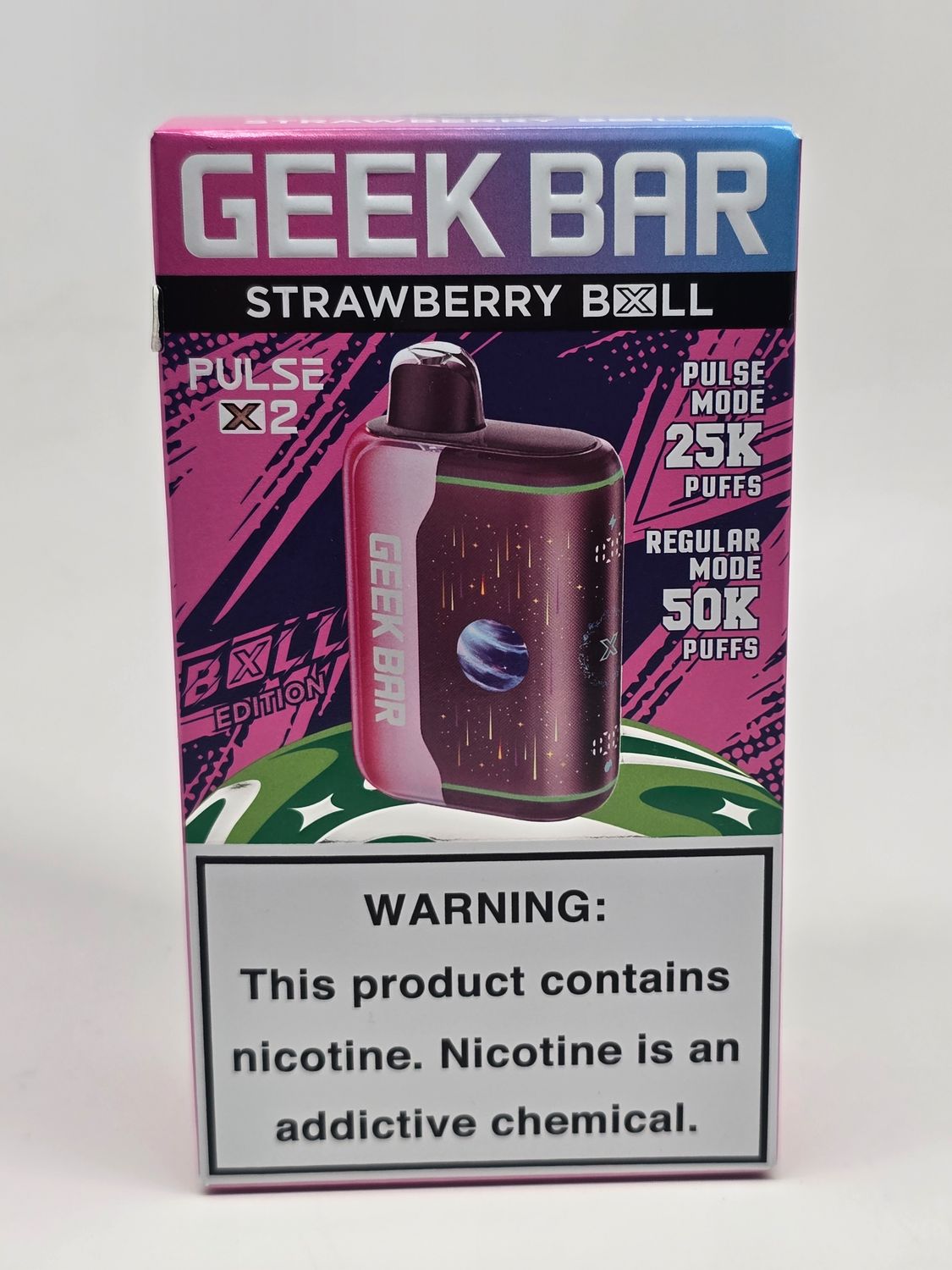 Geek Bar Pulse X2 50k Strawberry Bull Geek Bar Pulse X2 50k Strawberry Bull
