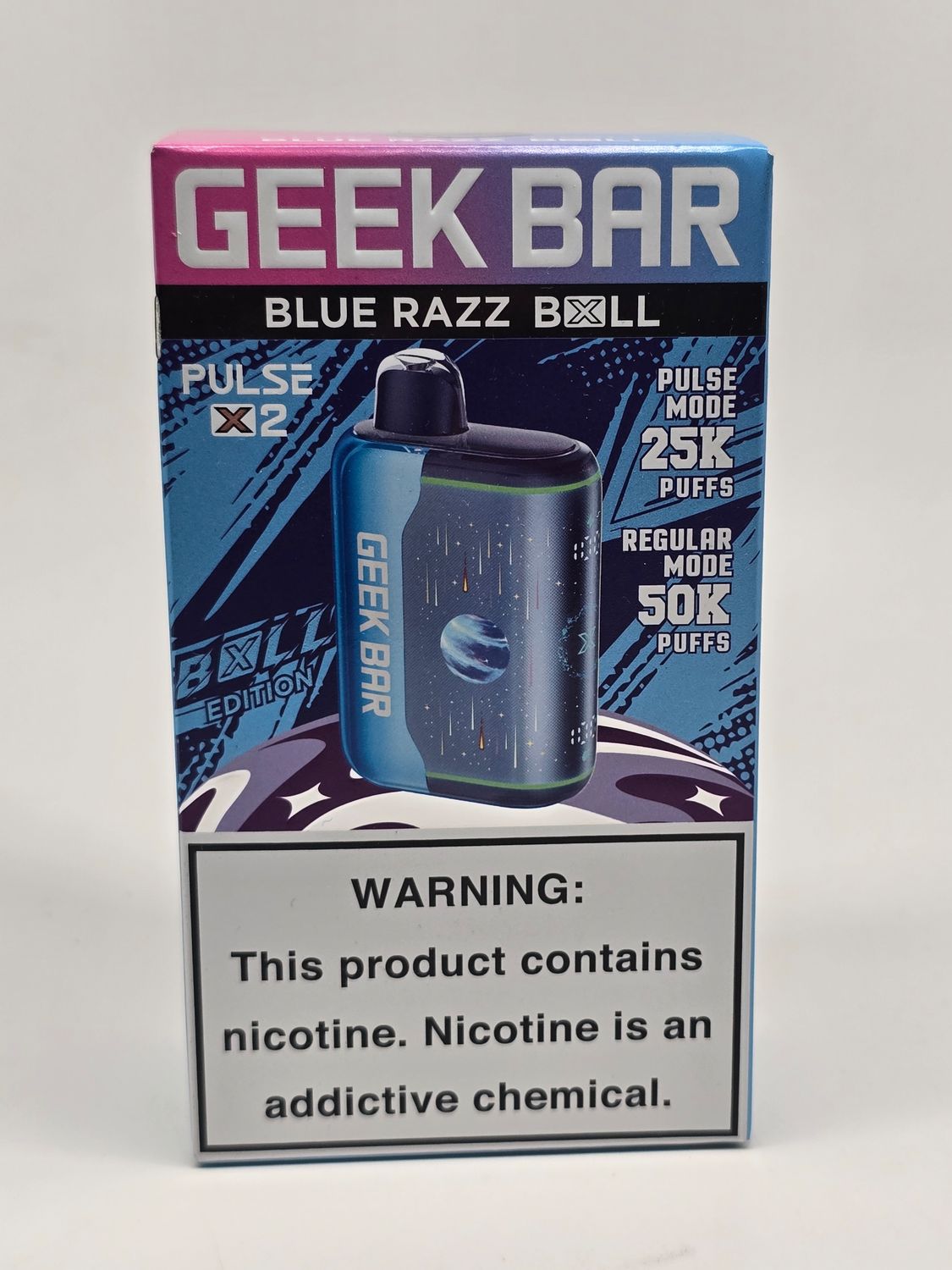 Geek Bar Pulse X2 50k Blue Razz Bull Geek Bar Pulse X2 50k Blue Razz Bull