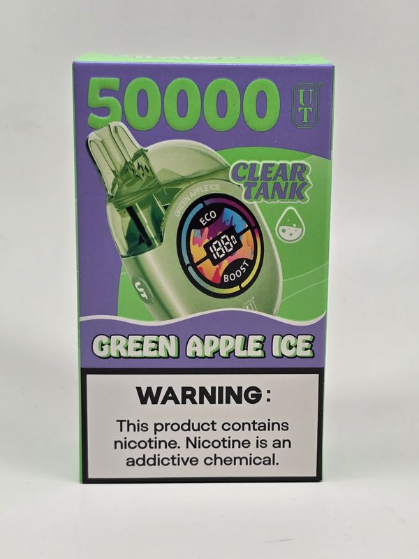 UTbar Disposable 50k Clear Tank Green Apple Ice