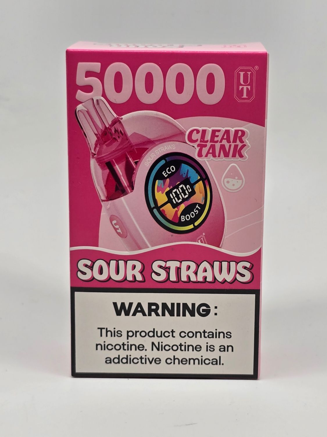 UTbar Disposable 50k Clear Tank Sour Straws
