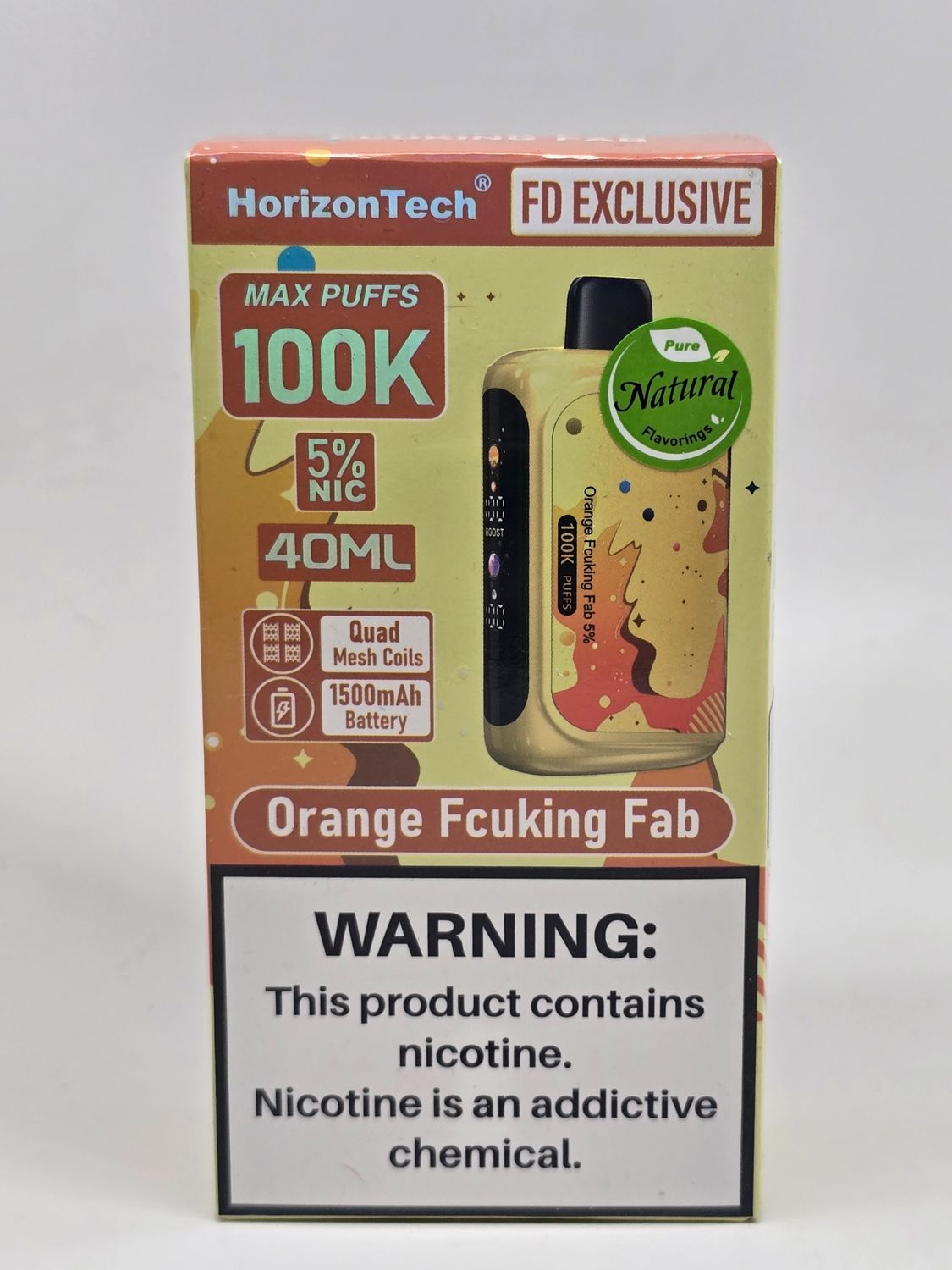 HorizonTech 100K Disposable Orange Fcuking Fab HorizonTech 100K Disposable Orange Fcuking Fab