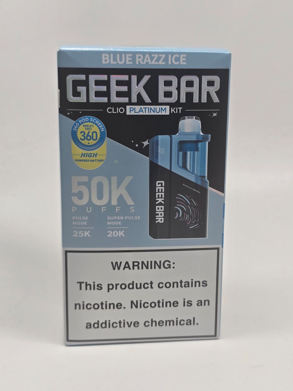 Geek Bar Clio Platinum Kit Blue Razz Ice Geek Bar Clio Platinum Kit Blue Razz Ice
