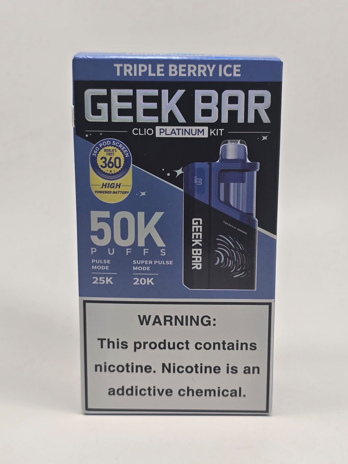 Geek Bar Clio Platinum Kit Triple Berry Ice Geek Bar Clio Platinum Kit Triple Berry Ice