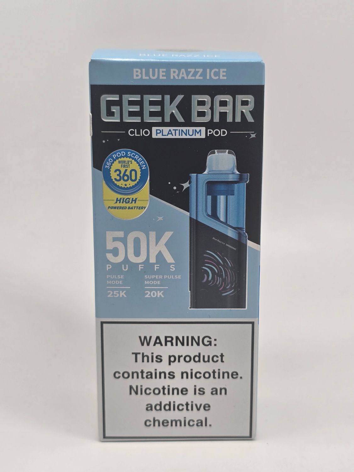 Geek Bar Clio Platinum (Pod Only) Blue Razz Ice Geek Bar Clio Platinum (Pod Only) Blue Razz Ice