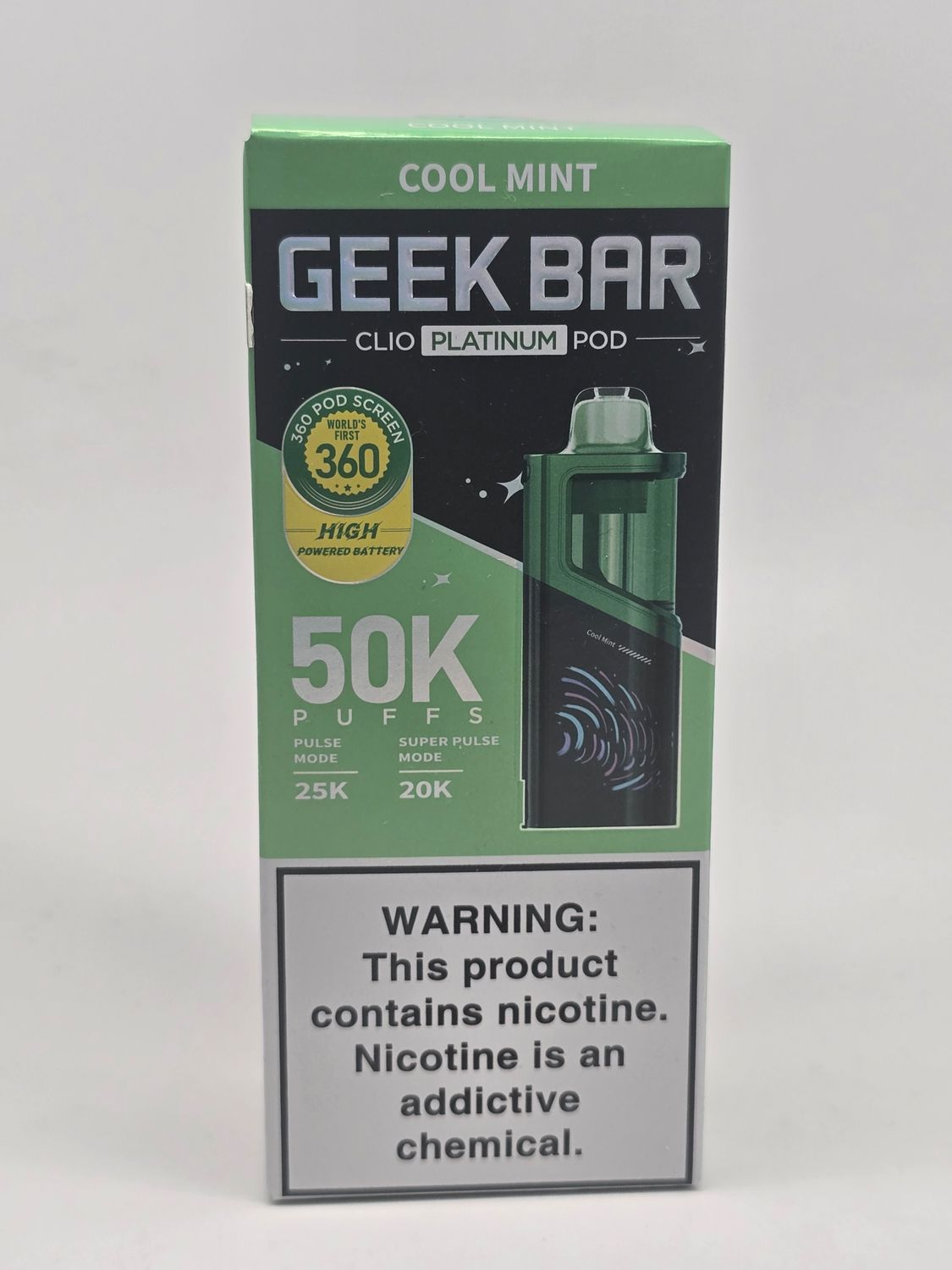 Geek Bar Clio Platinum (Pod Only) Cool Mint Geek Bar Clio Platinum (Pod Only) Cool Mint
