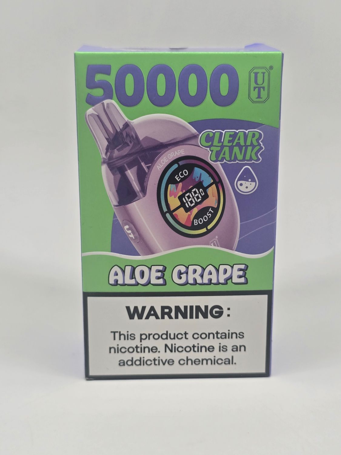 UTbar Disposable 50k Clear Tank Aloe Grape UTbar Disposable 50k Clear Tank Aloe Grape