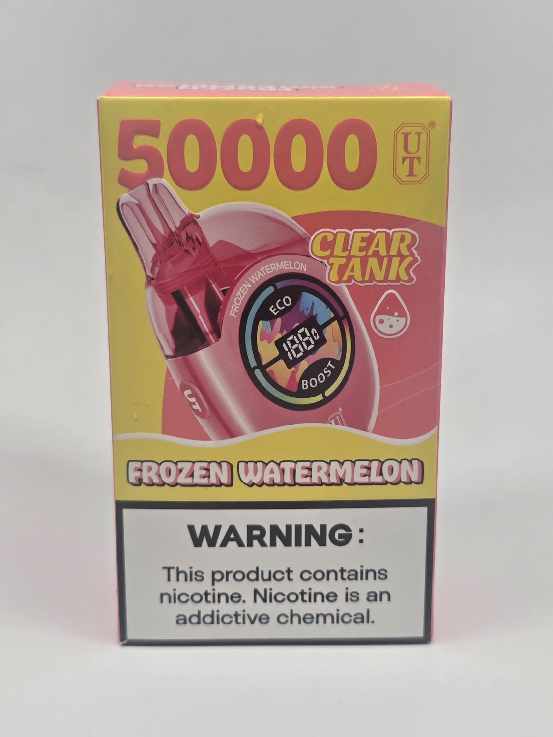 UTbar Disposable 50k Clear Tank Frozen Watermelon UTbar Disposable 50k Clear Tank Frozen Watermelon