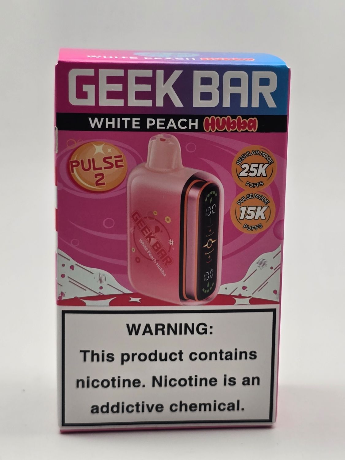 Geek Bar Pulse 2 White Peach Hubba