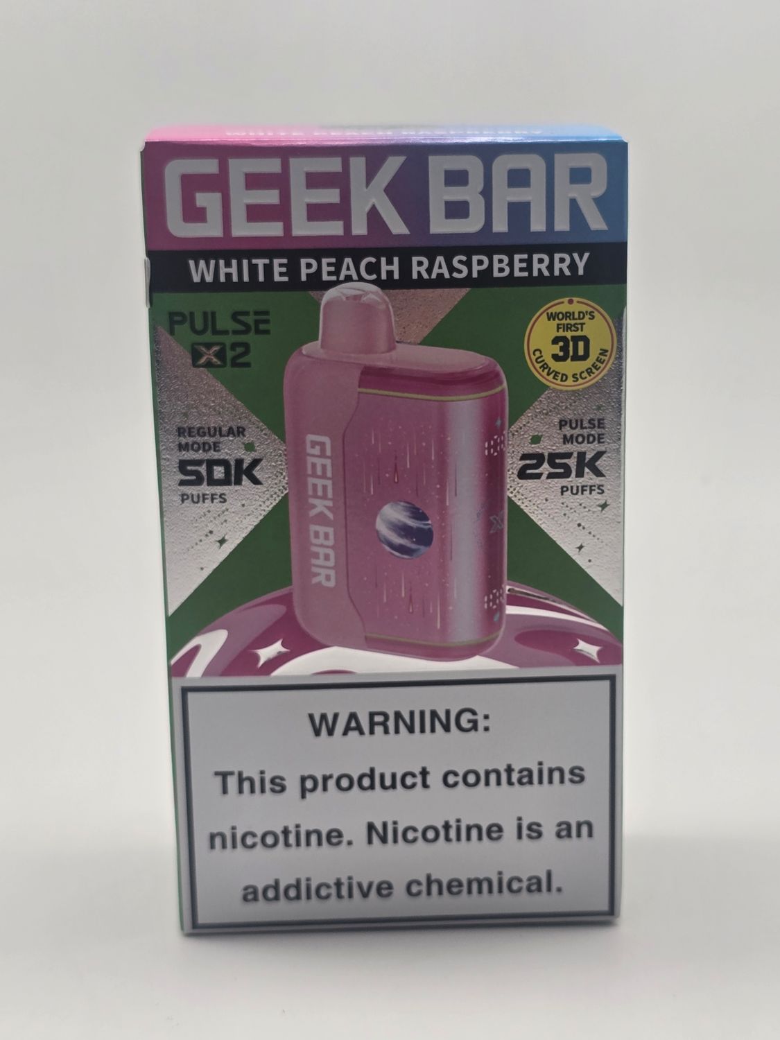 Geek Bar Pulse X2 50k White Peach Raspberry