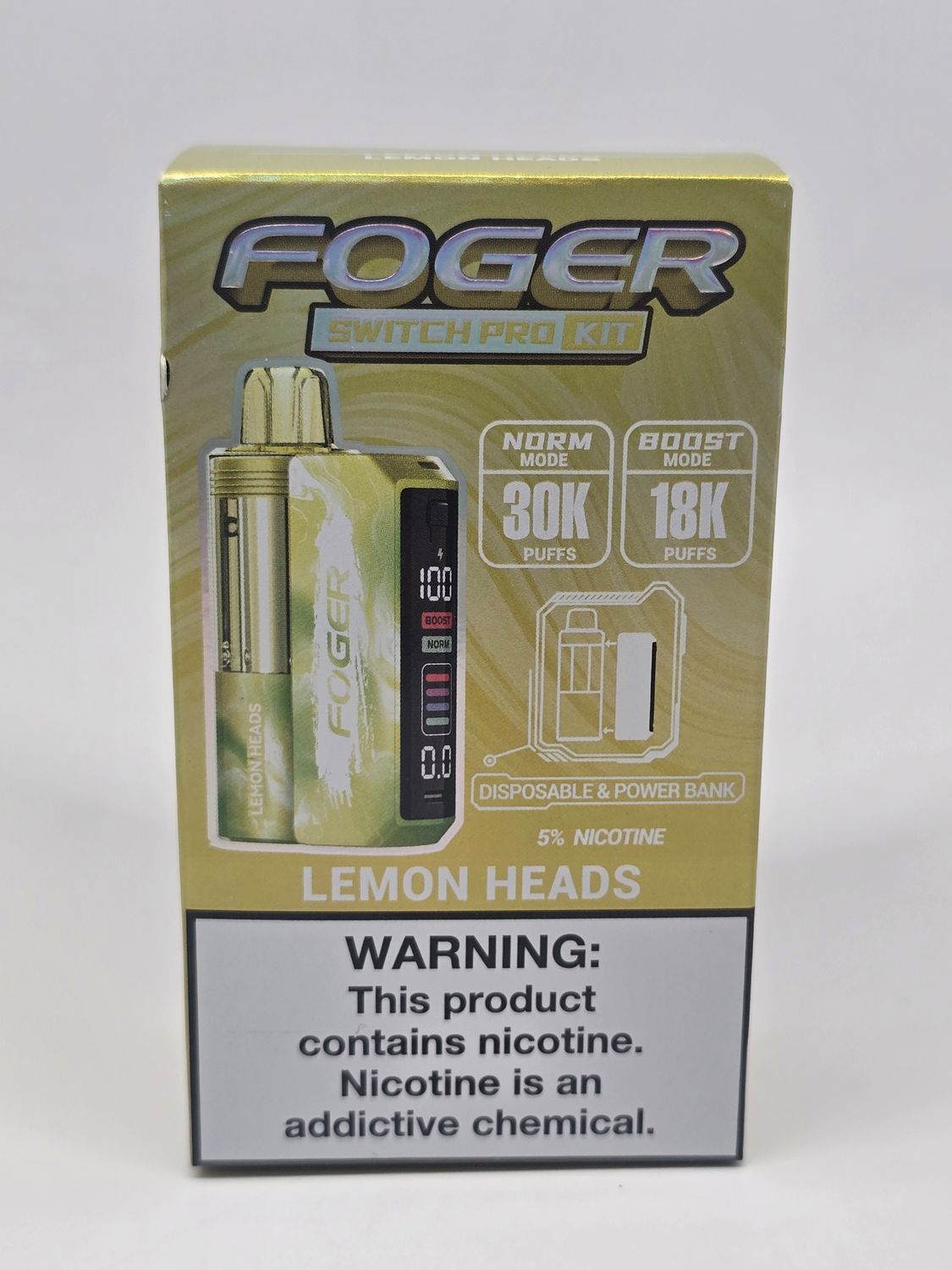 Foger Switch Pro Disposable Lemon Heads Foger Switch Pro Disposable Lemon Heads