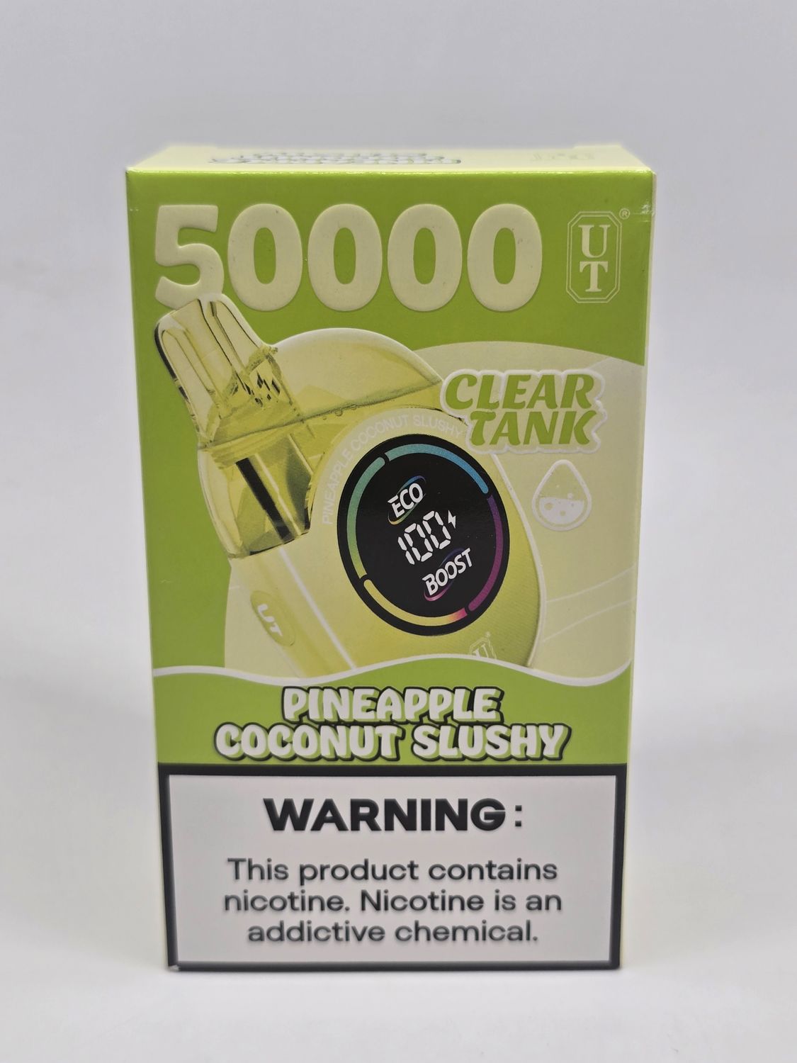 UTbar Disposable 50k Clear Tank Pineapple Coconut Slushy UTbar Disposable 50k Clear Tank Pineapple Coconut Slushy