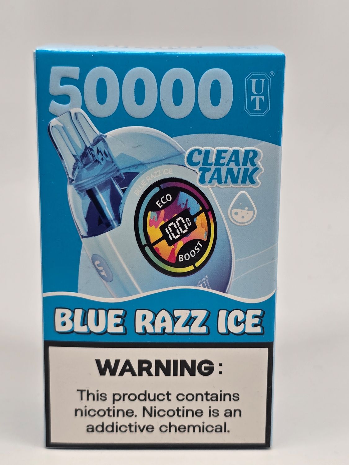 UTbar Disposable 50k Clear Tank Blue Razz Ice UTbar Disposable 50k Clear Tank Blue Razz Ice