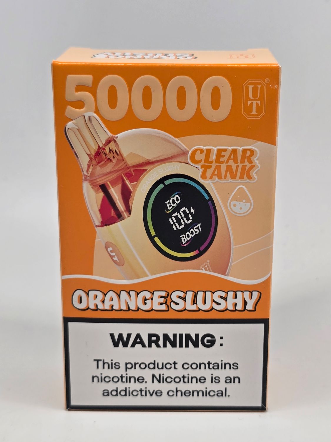 UTbar Disposable 50k Clear Tank Orange Slushy UTbar Disposable 50k Clear Tank Orange Slushy