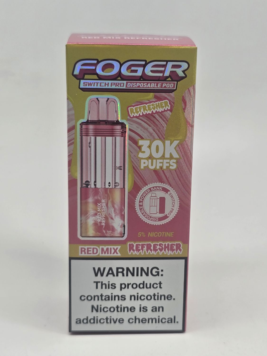 Foger Switch Pro Disposable (POD ONLY) Red Mix Refresher Foger Switch Pro Disposable (POD ONLY) Red Mix Refresher