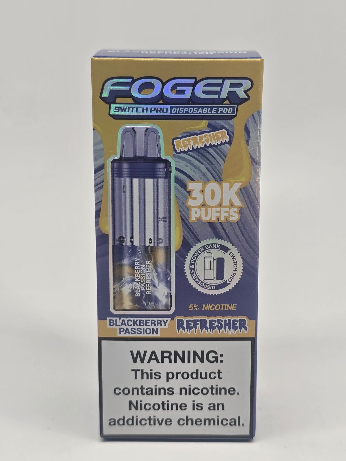 Foger Switch Pro Disposable (POD ONLY) Blackberry Passion Refresher Foger Switch Pro Disposable (POD ONLY) Blackberry Passion Refresher