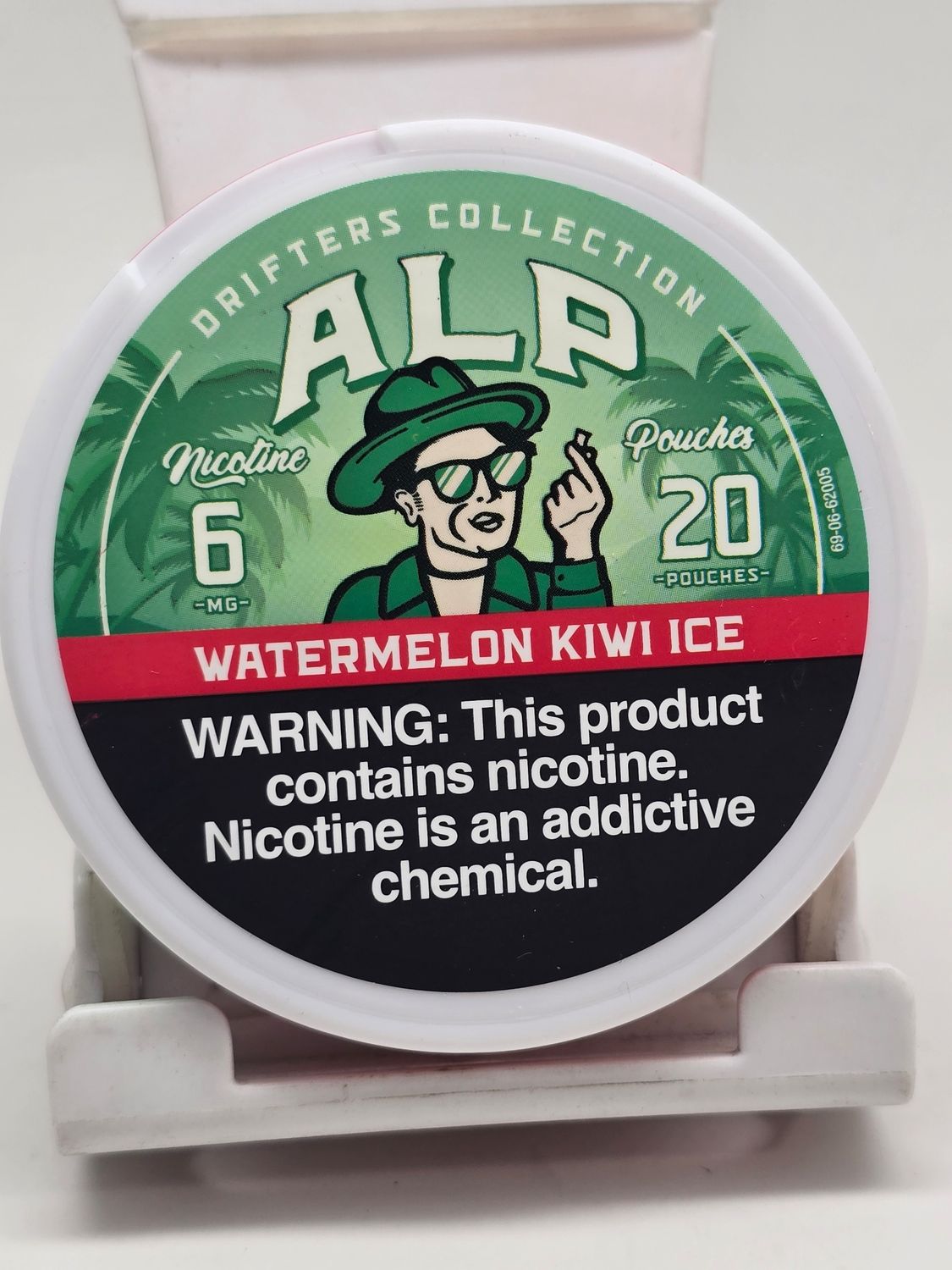 ALP Nicotine Pouches Drifters Collection Watermelon Kiwi Ice ALP Nicotine Pouches Drifters Collection Watermelon Kiwi Ice