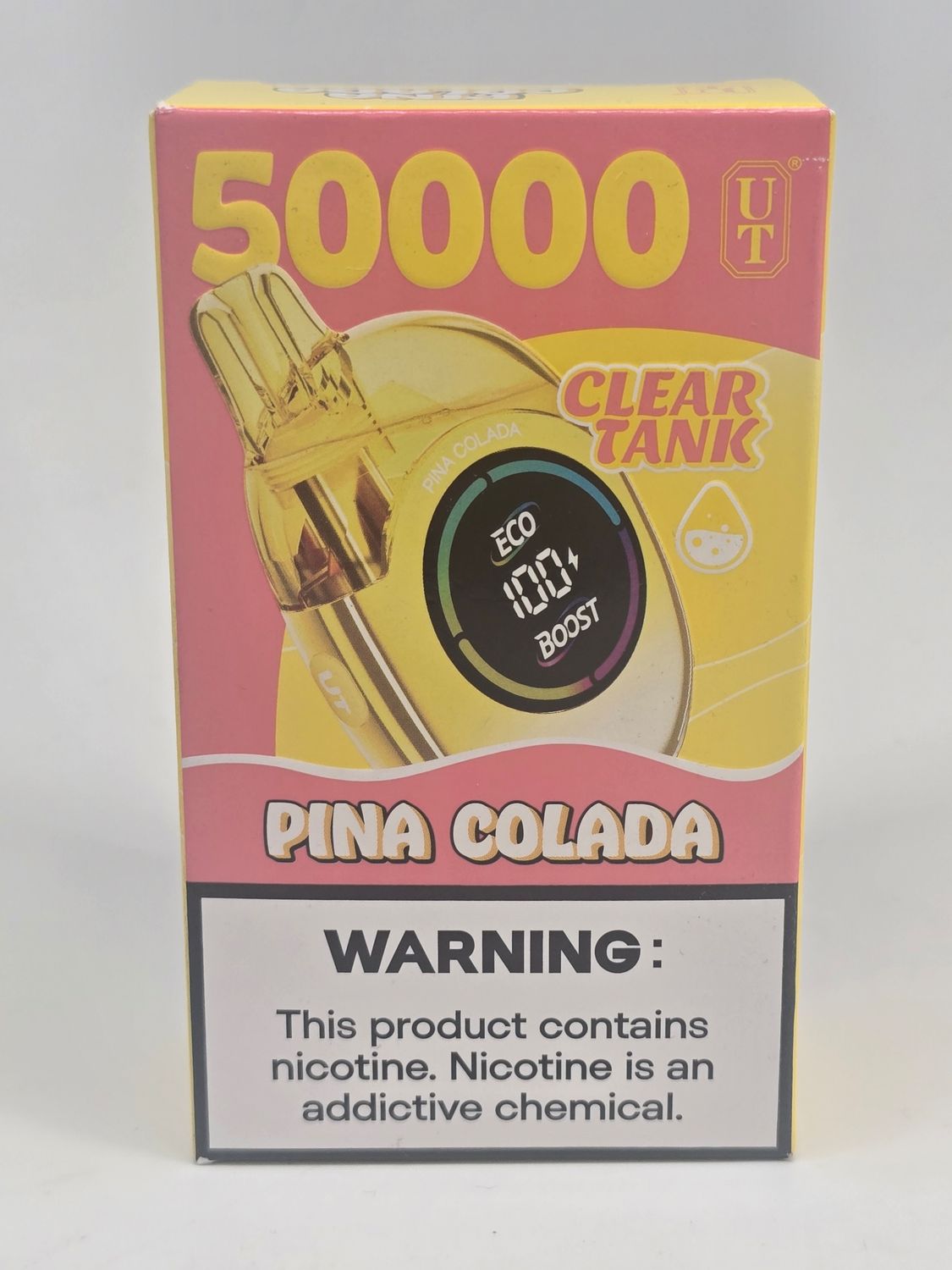 UTbar Disposable 50k Clear Tank Pina Colada UTbar Disposable 50k Clear Tank Pina Colada