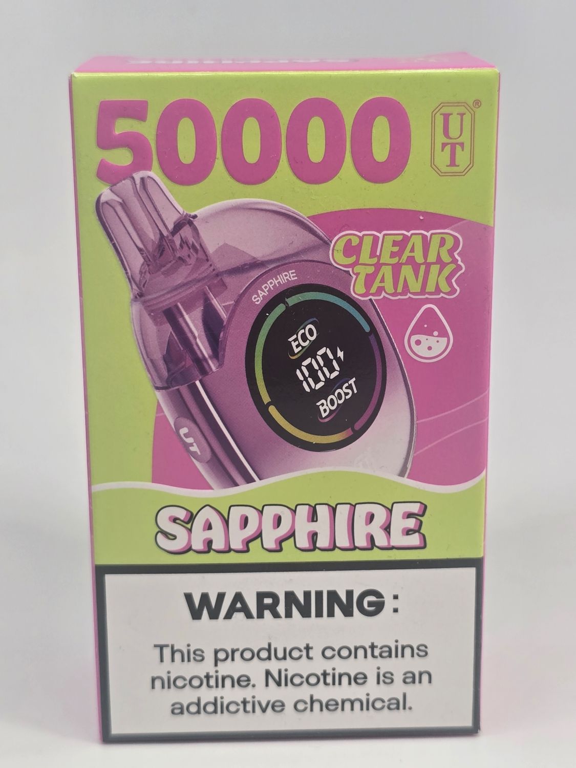 UTbar Disposable 50k Clear Tank Sapphire