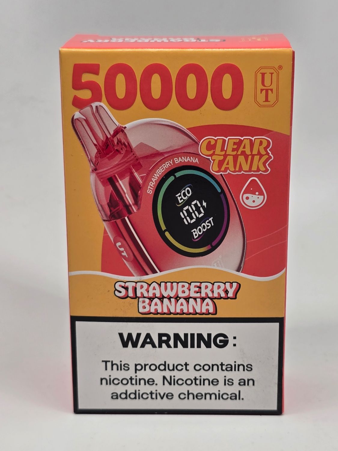 UTbar Disposable 50k Clear Tank Strawberry Banana UTbar Disposable 50k Clear Tank Strawberry Banana