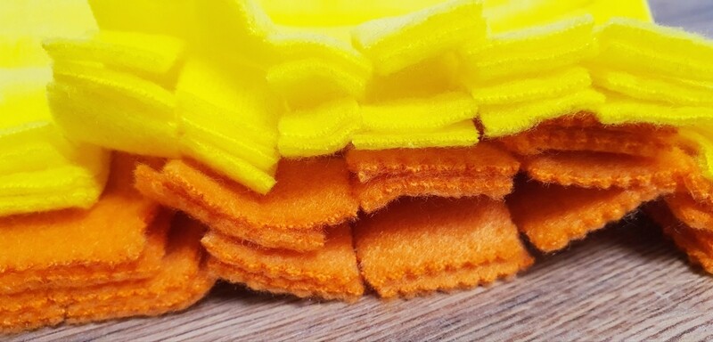 Waschbares Staubtuch 2er Set - waschbar und wiederverwendbar - Zero Waste - Orange &amp; Gelb