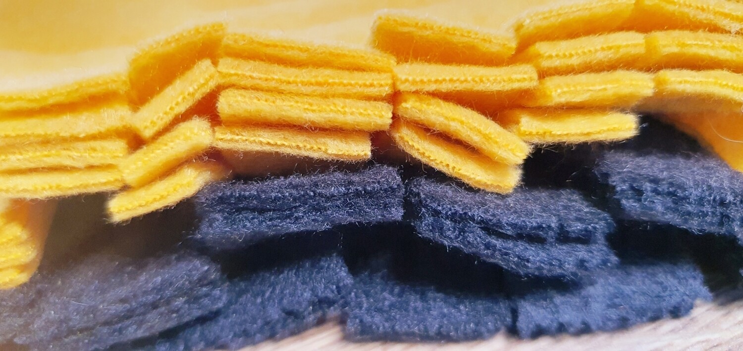 Waschbares Staubtuch 2er Set - waschbar und wiederverwendbar - Zero Waste - Schwarz &amp; Senfgelb