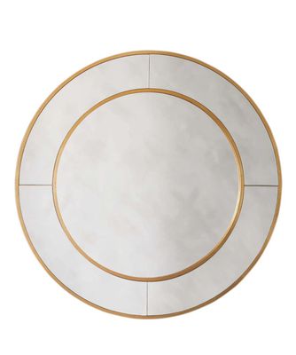 Round Grid Mirror