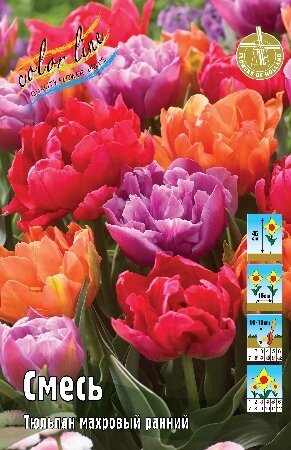 Тюльпан Махровые ранние, смесь, махр.ранн., [11/12], { Tulipa Double Early Mixed }