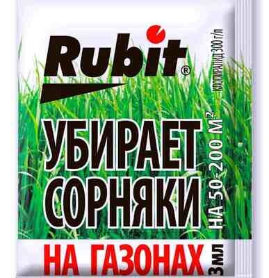Гербицид избирательного действия RUBIT (БИС-300) 3 мл средство от сорняков (Рубит)