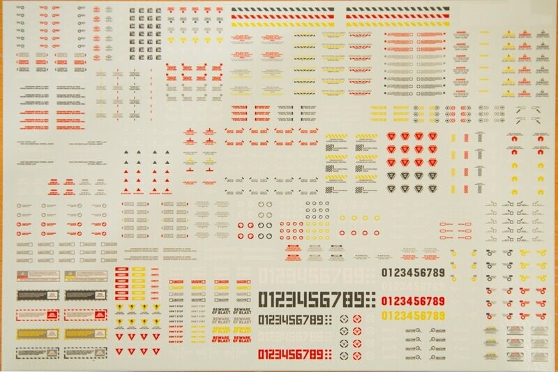 Decals V2 - gelb, rot, weiß, grau