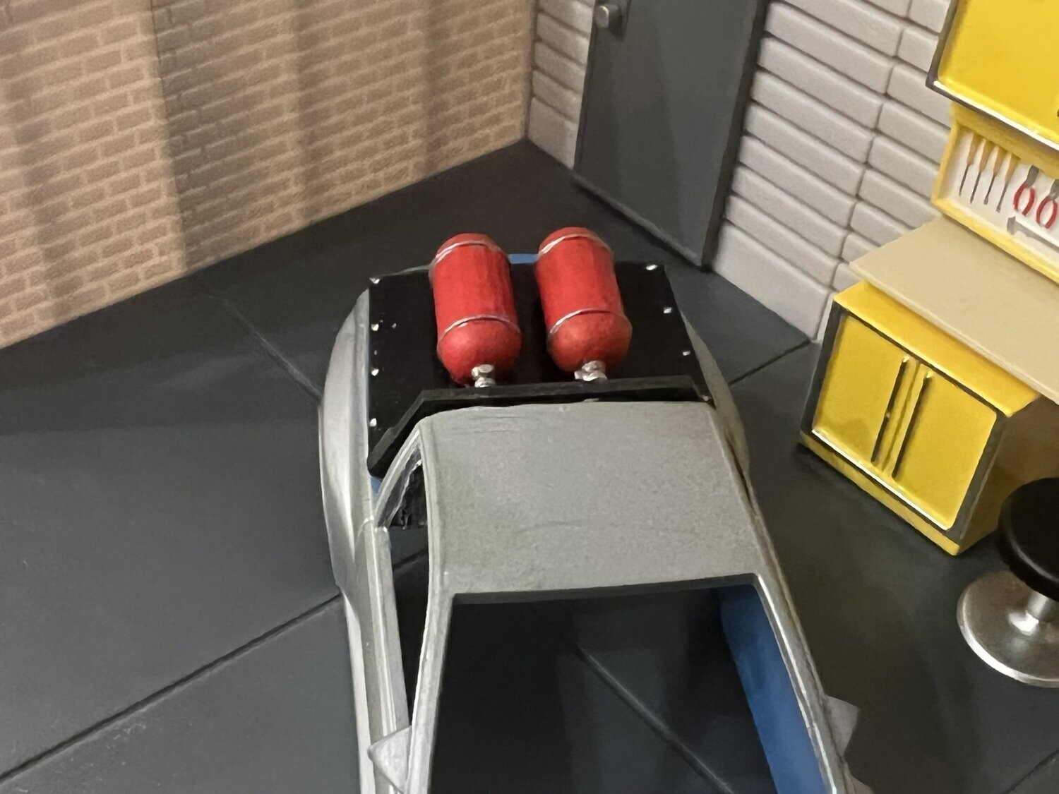 Pickup mit Gasflaschen