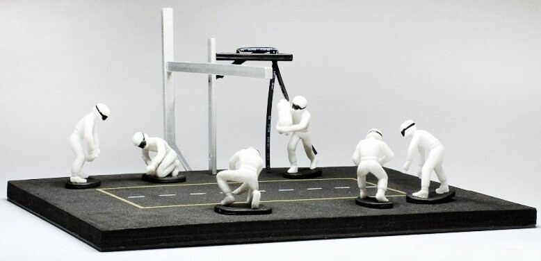 Pit Stop Crew - Diorama Set mit 6 Mechanikern - weiß (ixo)