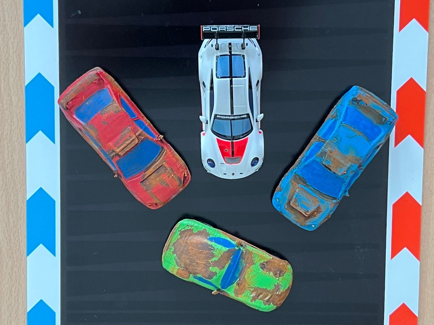 Schrottautos - Set aus 3 Autos für Hybrid