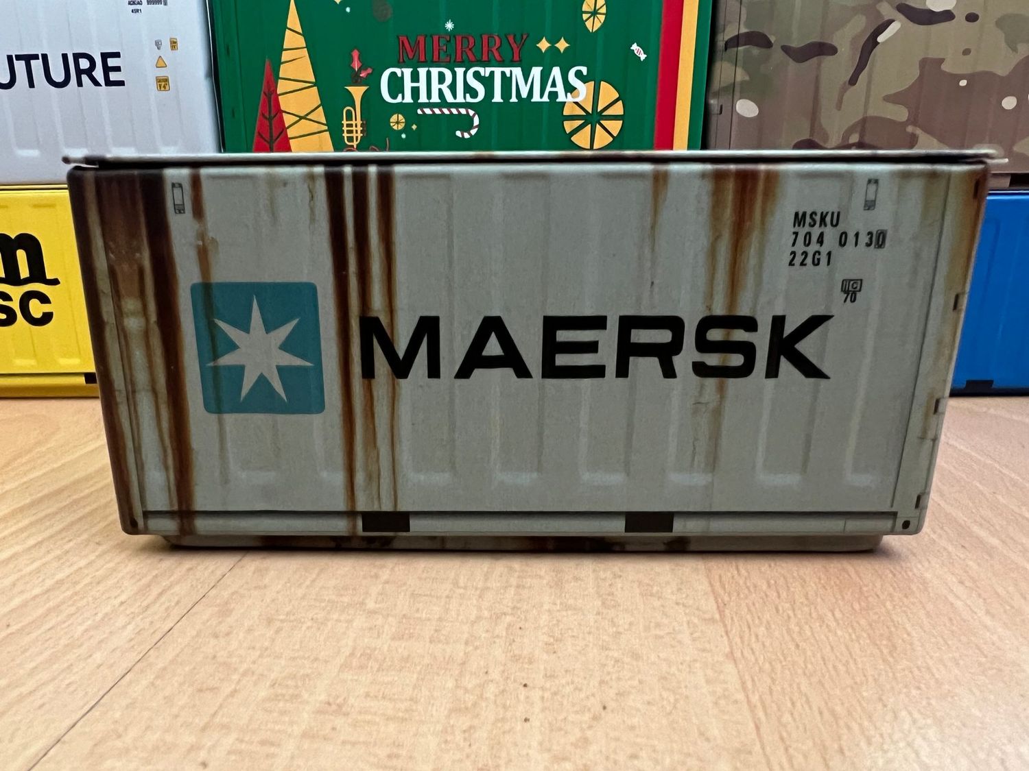 Container CH - grau/Grünstich - MAERSK (Carrera Hybrid)