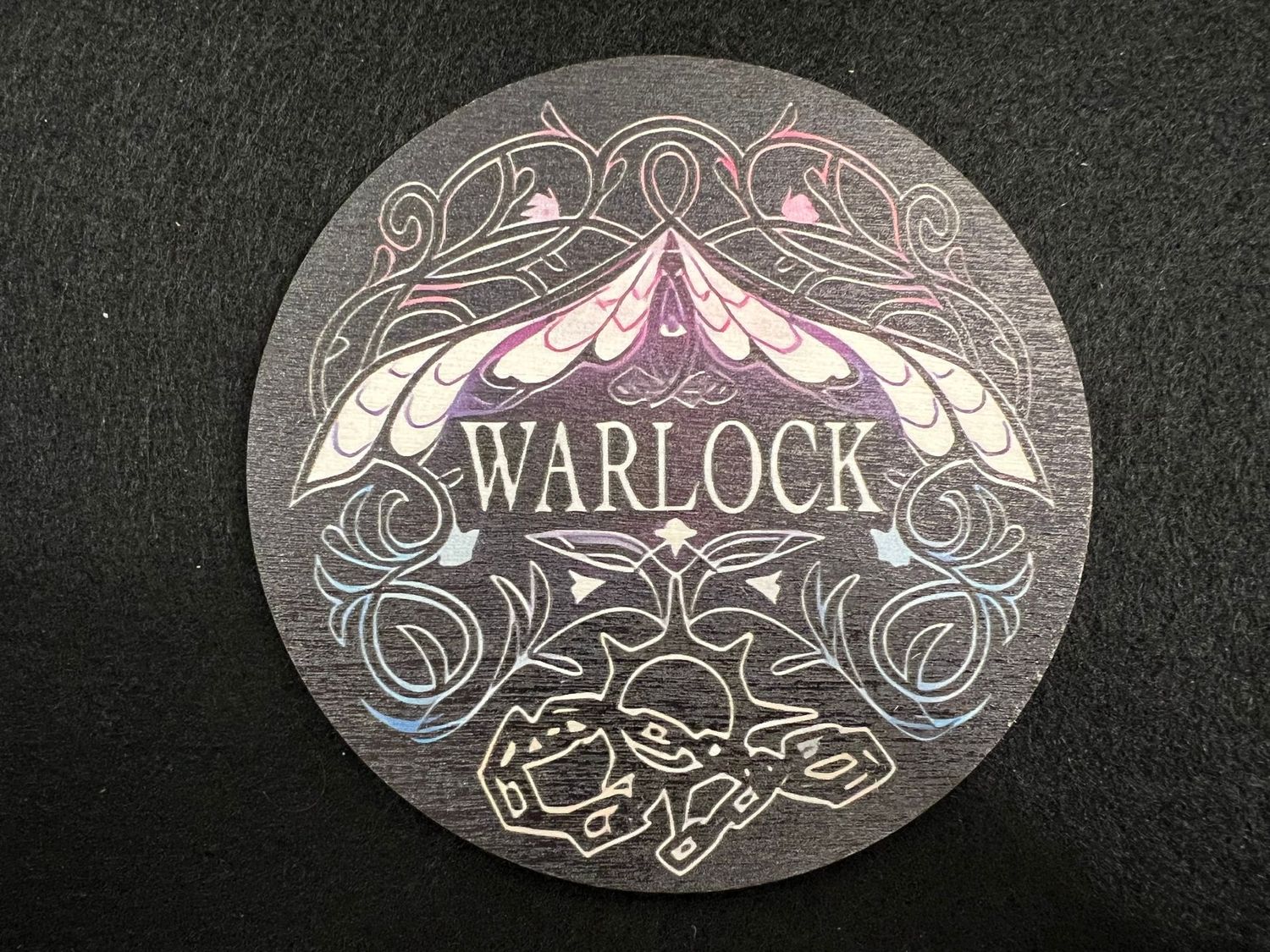 Holzuntersetzer - Warlock