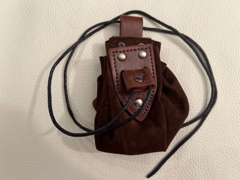 Gürtelbeutel -  dunkel braun