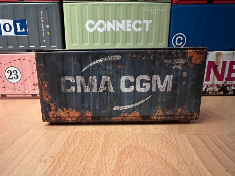 Container CH - blau - CMA CGM rostig (Carrera Hybrid) Container CH - blau - CMA CGM rostig (Carrera Hybrid)
