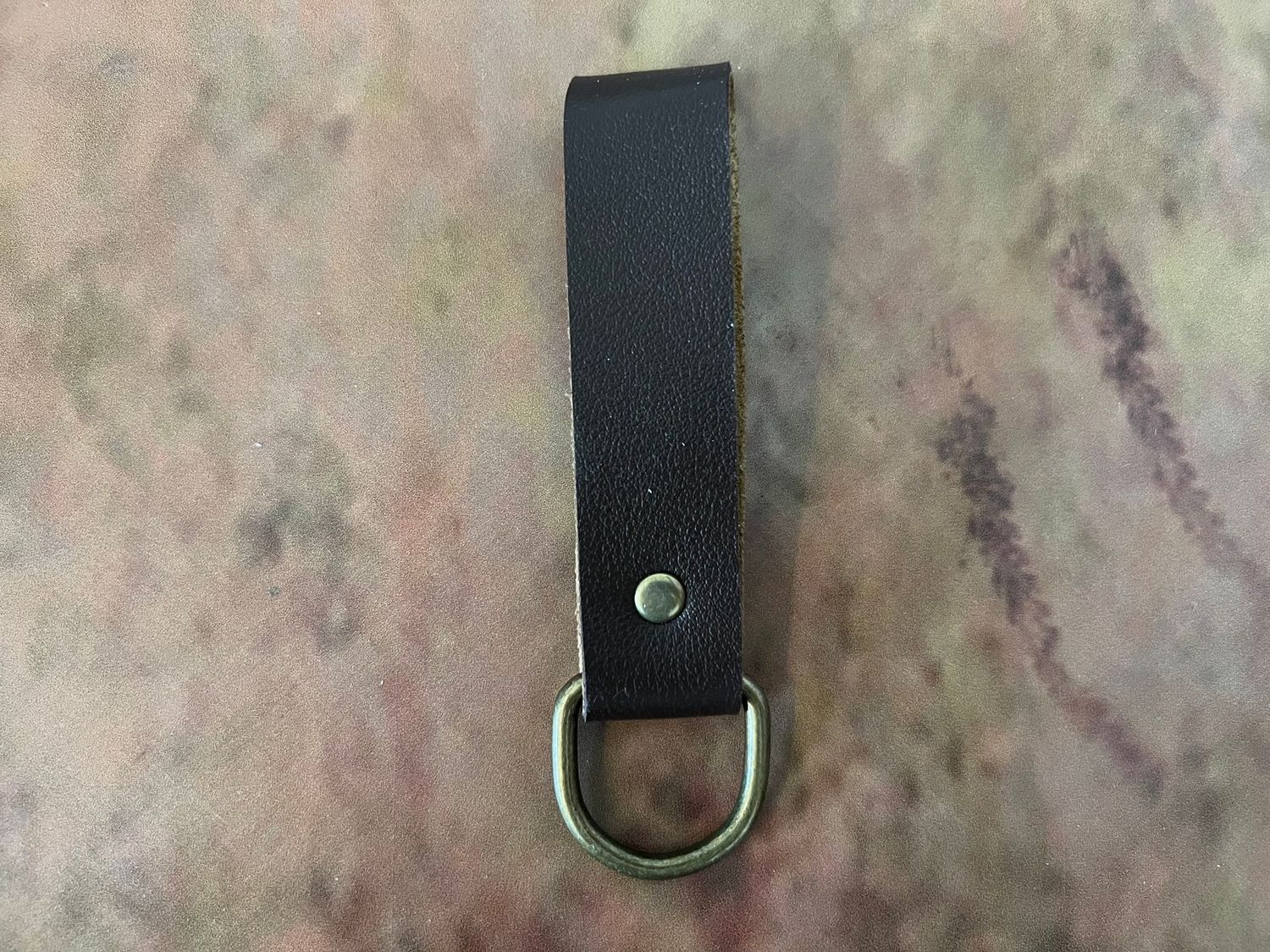 Kunstleder Gürtelanhänger braun