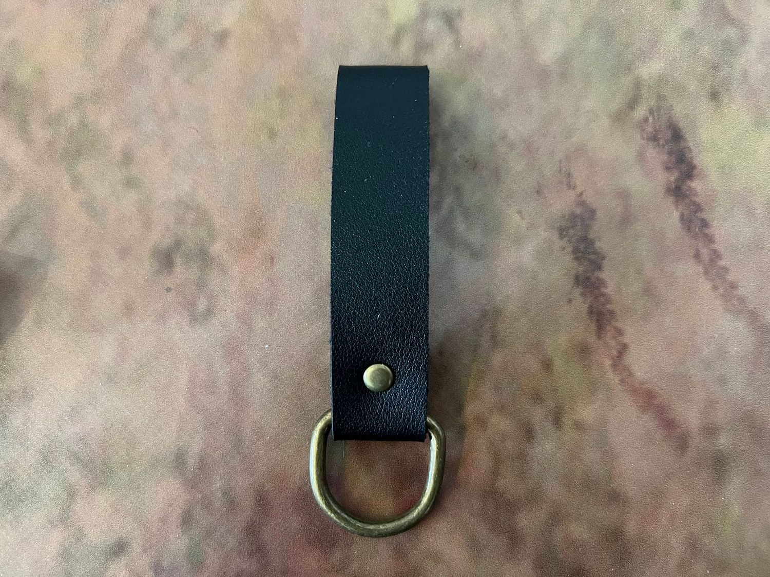 Kunstleder Gürtelanhänger schwarz