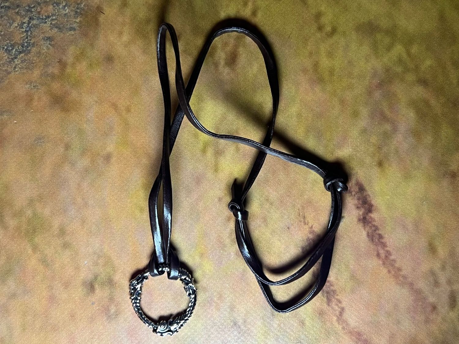 Lederband Kette - unendliche Schlange