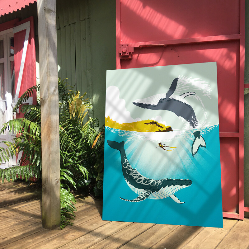 Bal des Baleines édition Luxe Alu Dibond
