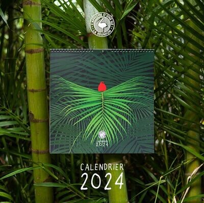 Affiche Calendrier annuel bleu 2024 - Affiche calendrier - 30x40 cm - Hors  cadre - WALLLL