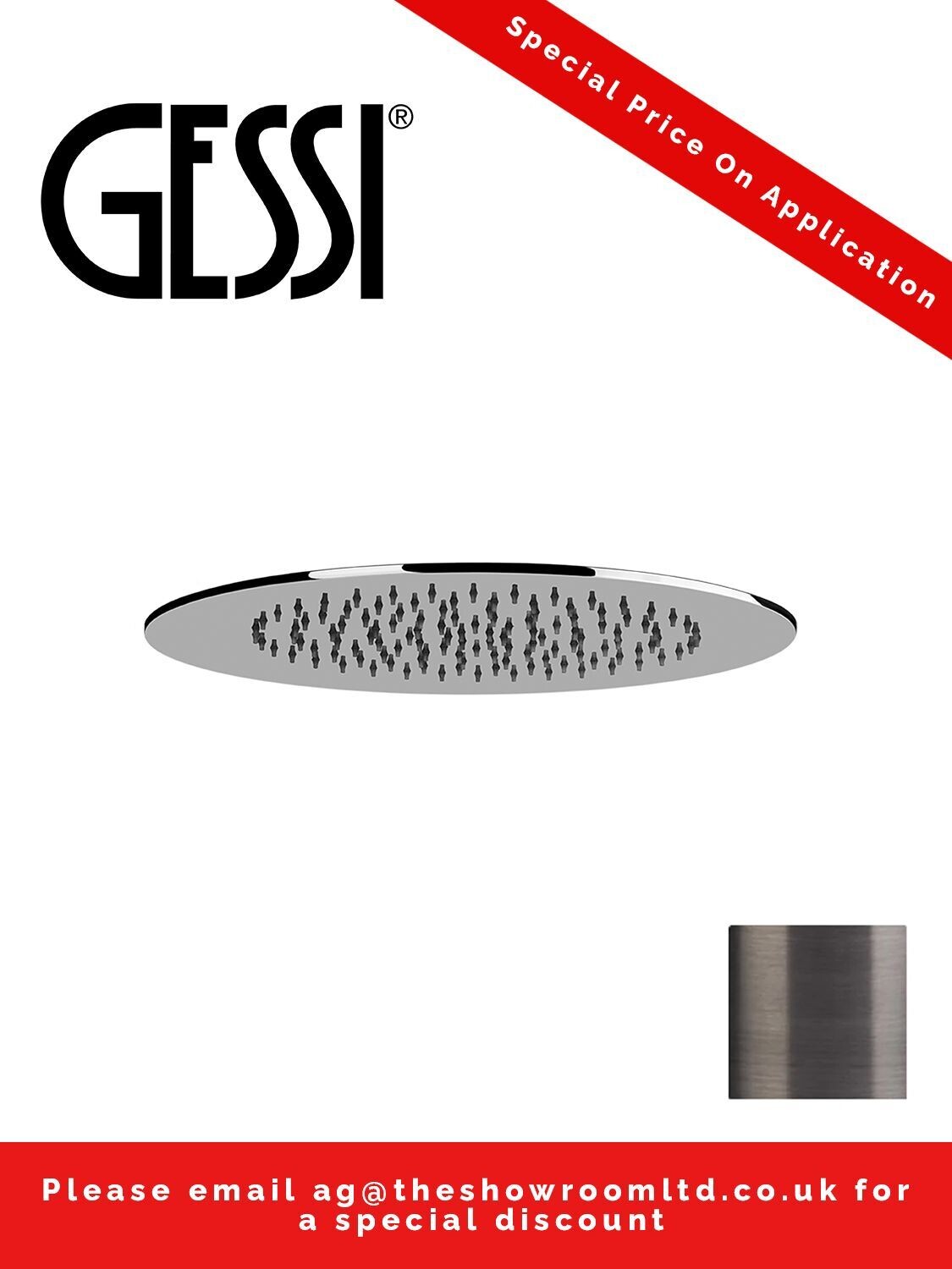 Gessi Emporio TONDO ceiling-mounted showerhead 33099