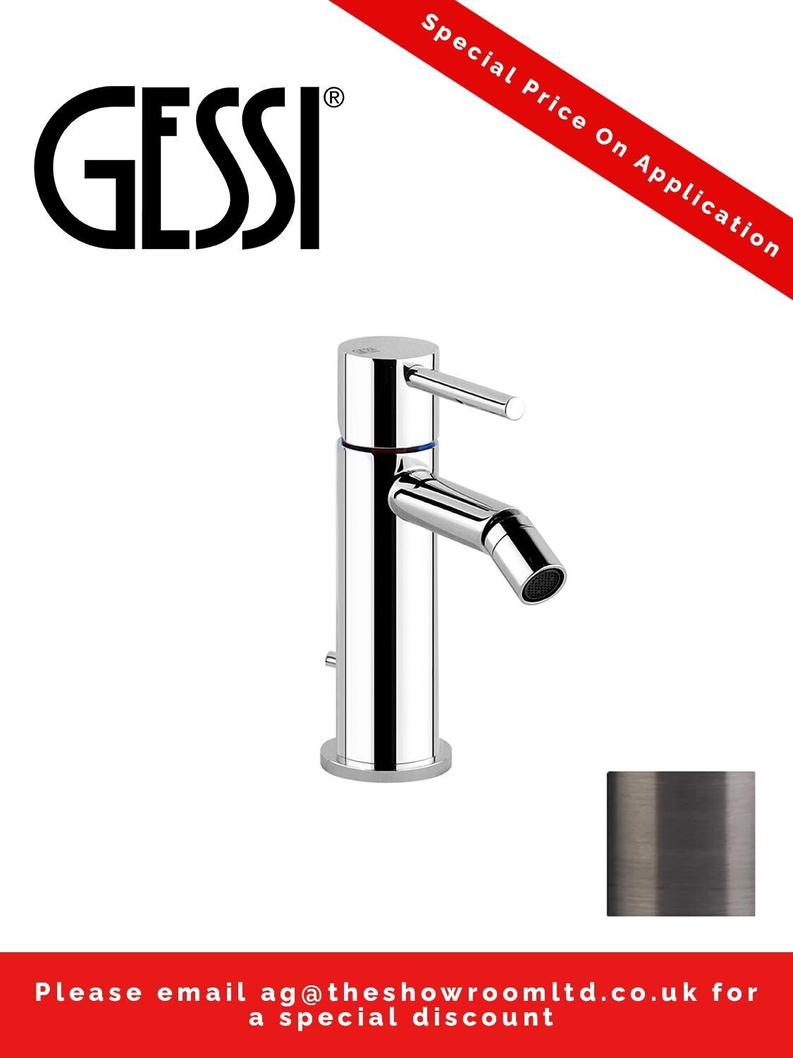 Gessi Bidet Tap | Via Tortona | Bidet Mixer 18607