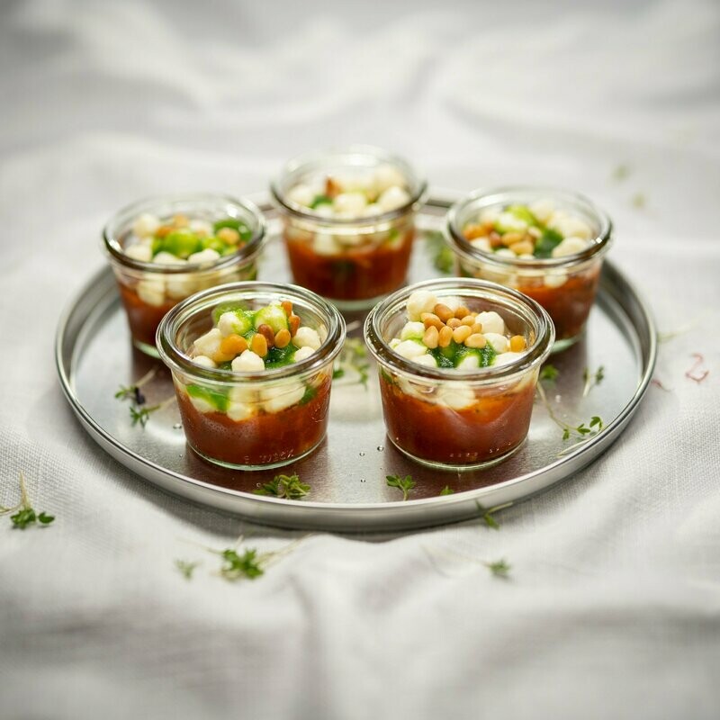 Lunch im Glas - Oma Rosis Caprese Variationen