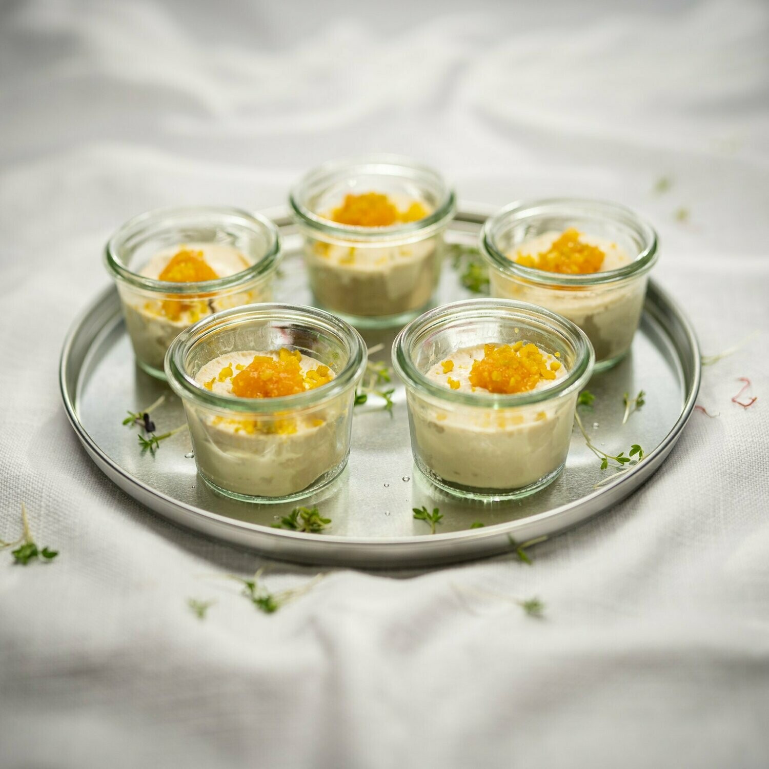 Lunch im Glas - Schwammerl-Panna-Cotta